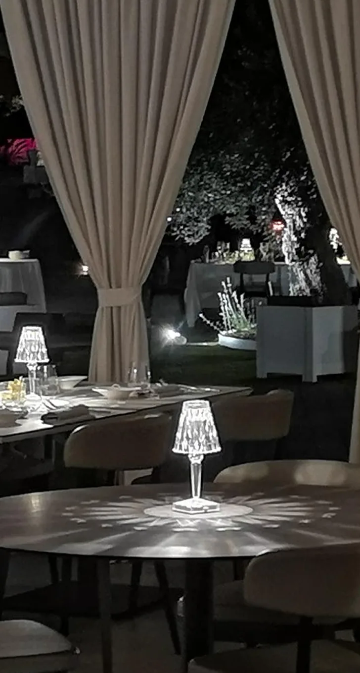 Allestimento serale nel resort