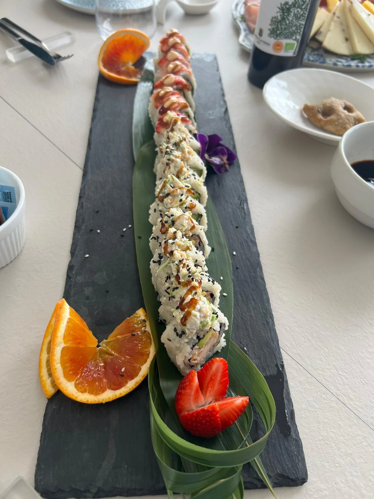 Roll preparati e serviti al ristorante Santantonio Resort